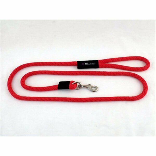 Soft Lines Dog Snap Leash 0.5 In. Diameter By 10 Ft. - Red SO456426